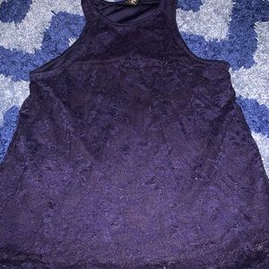 RUE21 NAVY BLUE LACE TANK